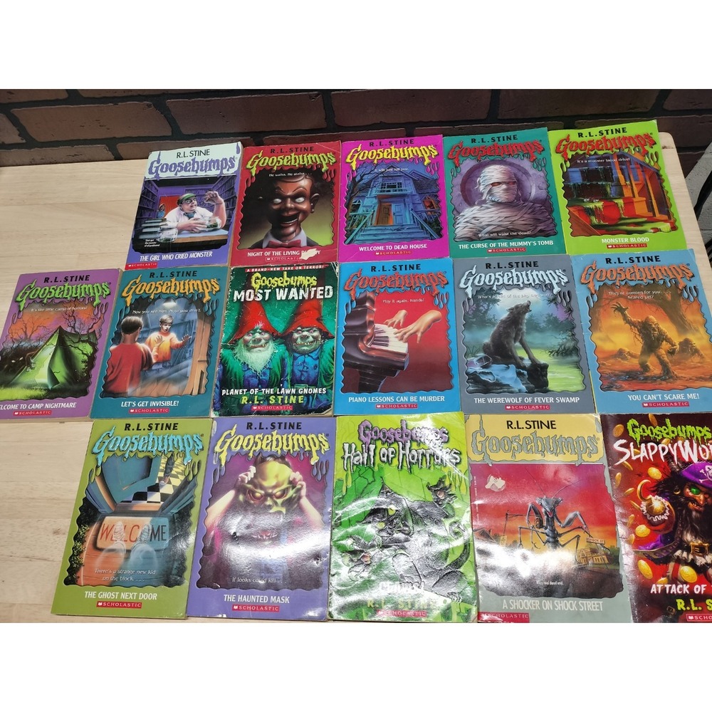 16 Goosebumps books mixed lot spooky stories Dead House Living Dummy Werewolf